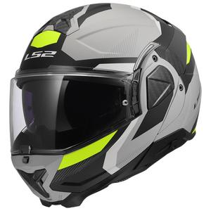 Cască de motocicletă rabatabilă LS2 FF910 Advant II Triple gri deschis