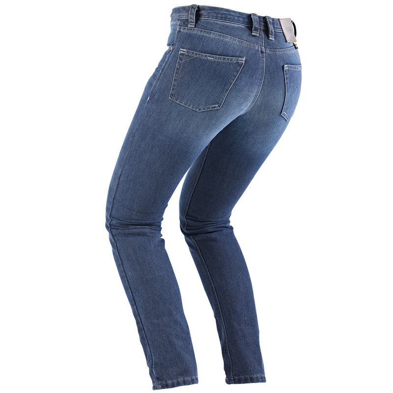 Blugi motociclisți drepți Furygan Kate X Kevlar® pentru femei, albaștri