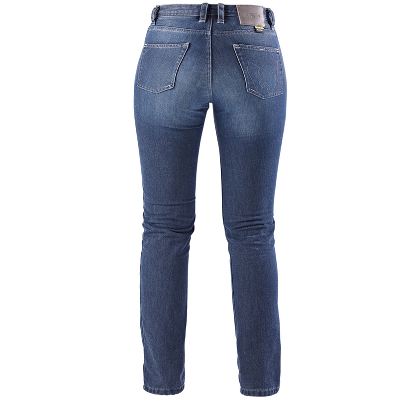 Blugi motociclisți drepți Furygan Kate X Kevlar® pentru femei, albaștri