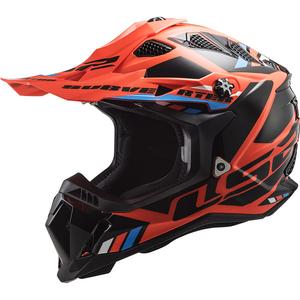 Casca motocross LS2 MX700 Subverter Stomp portocaliu-negru