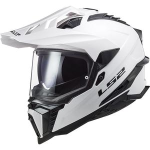 Casca moto Enduro LS2 MX701 C Explorer Solid alba