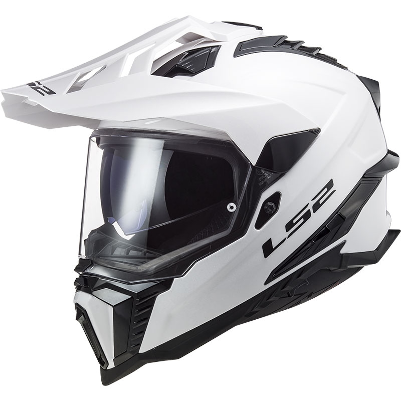 Cască de motocicletă Enduro LS2 MX701 Explorer Alb solid