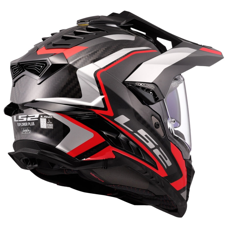 Casca moto Enduro LS2 MX701 Explorer C Frontier II rosie
