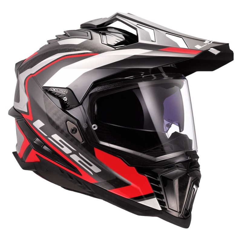 Casca moto Enduro LS2 MX701 Explorer C Frontier II rosie