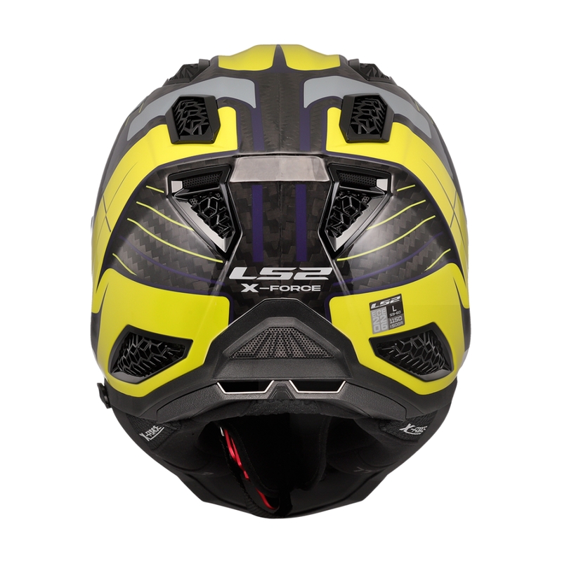 Casca motocross LS2 MX703 X-Force Galuo gri-galben fluo
