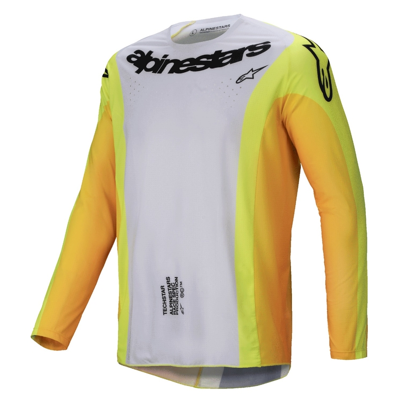 Tricou motocross Alpinestars Techstar Melt galben-negru