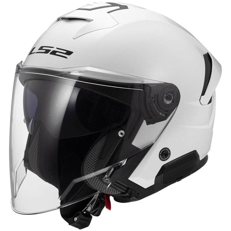 Cască de motocicletă deschisă LS2 OF618 Verso II Alb solid