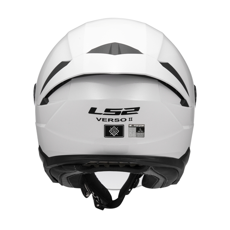 Cască de motocicletă deschisă LS2 OF618 Verso II Alb solid