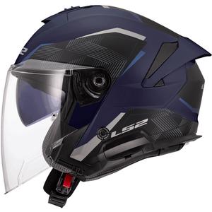Casca de motociclete deschisa LS2 OF618 Verso II Air albastru inchis
