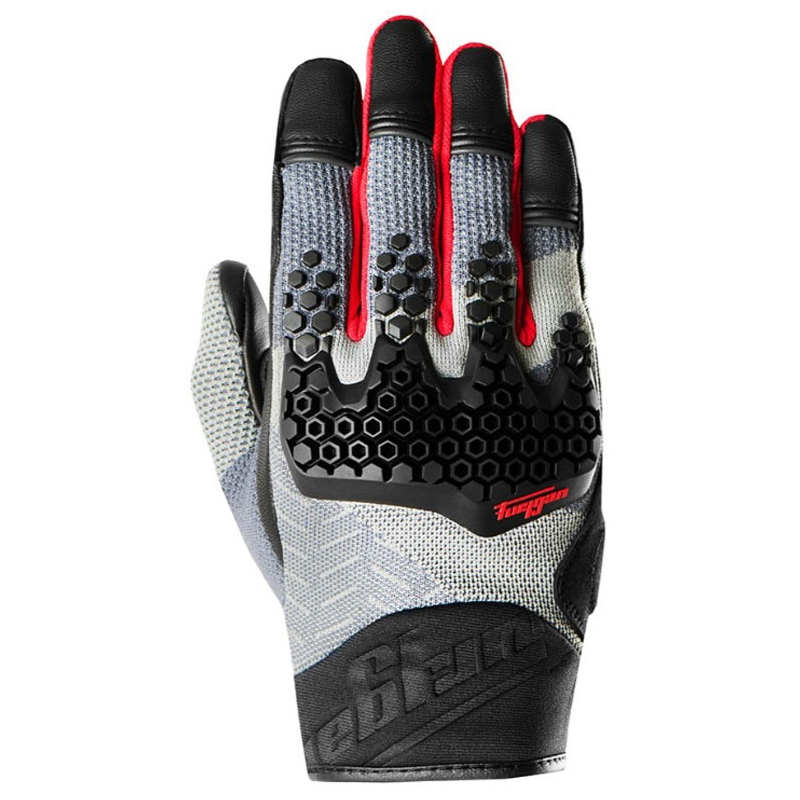 Manusi moto Furygan Jack negru-gri-rosu