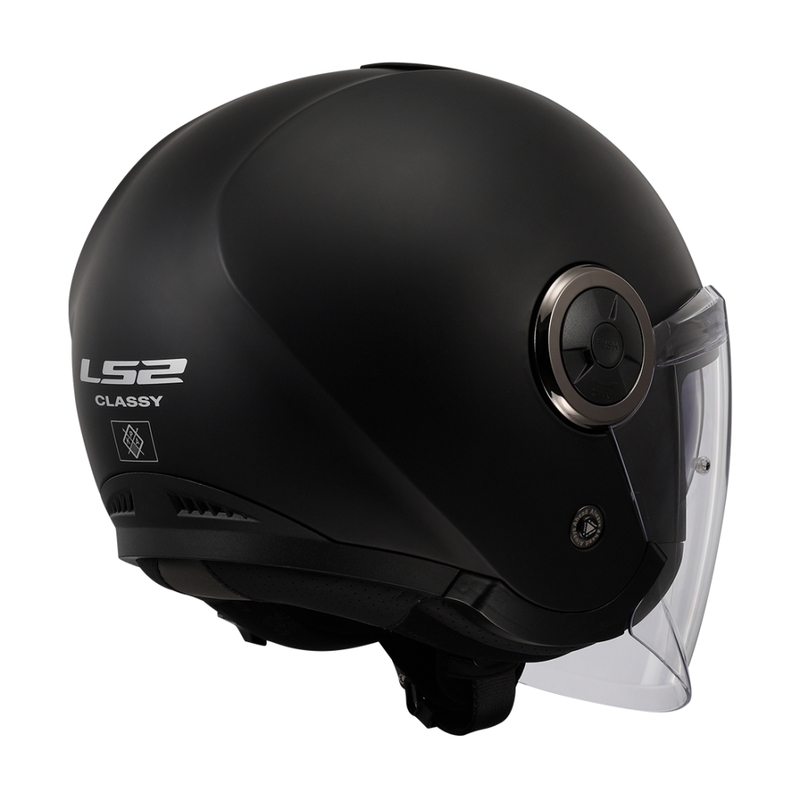 Cască de motocicletă deschisă LS2 OF620 Classy Solid negru mat