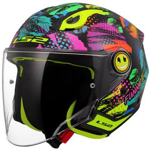 Cască de motocicletă deschisă pentru copii LS2 OF622 Funny II Joy neagră