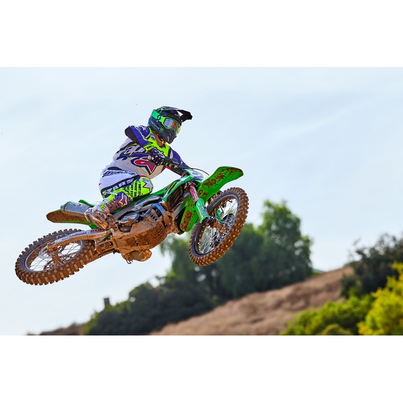 Pantaloni motocross Alpinestars Supertech ediție limitată Dirt Studios alb-violet-roz-galben fluo