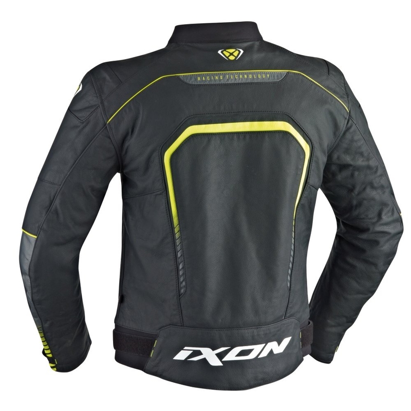 Geacă de motocicletă IXON Fighter negru-galben