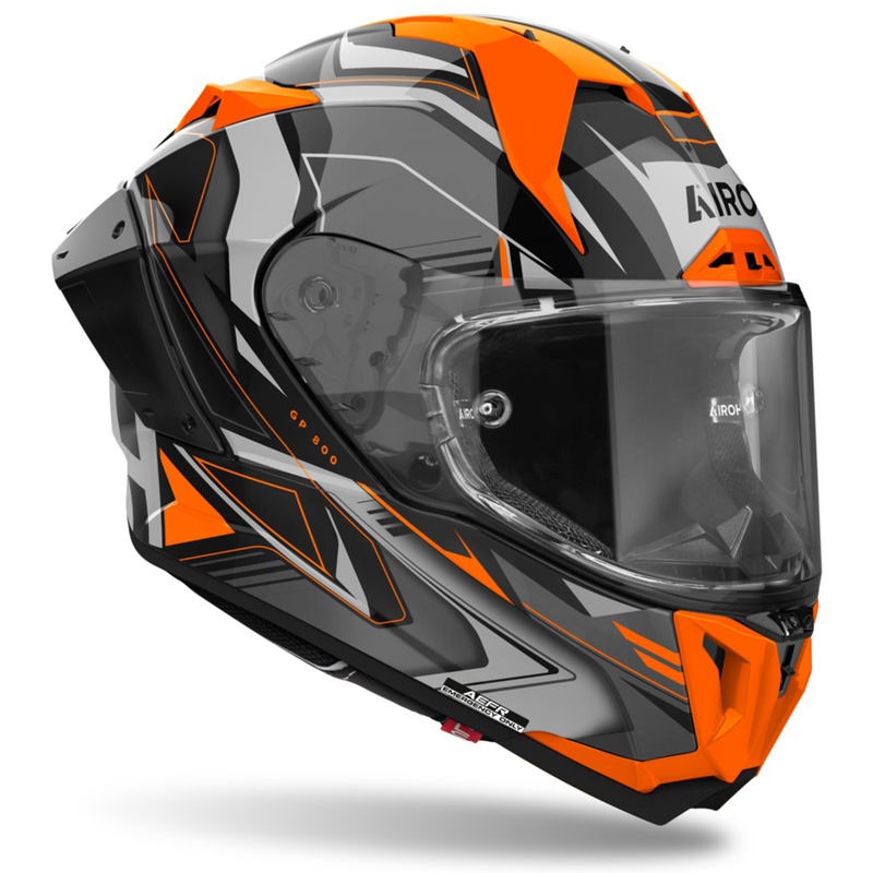 Casca integrală pentru motociclete Airoh GP800 Must portocaliu