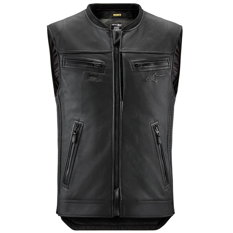 Vesta cu sistem airbag Alpinestars TECH-AIR®3 V2 LEATHER neagră