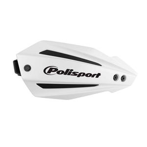 Handguard POLISPORT BULLIT FWA 8308600002 with universal mounting kit White