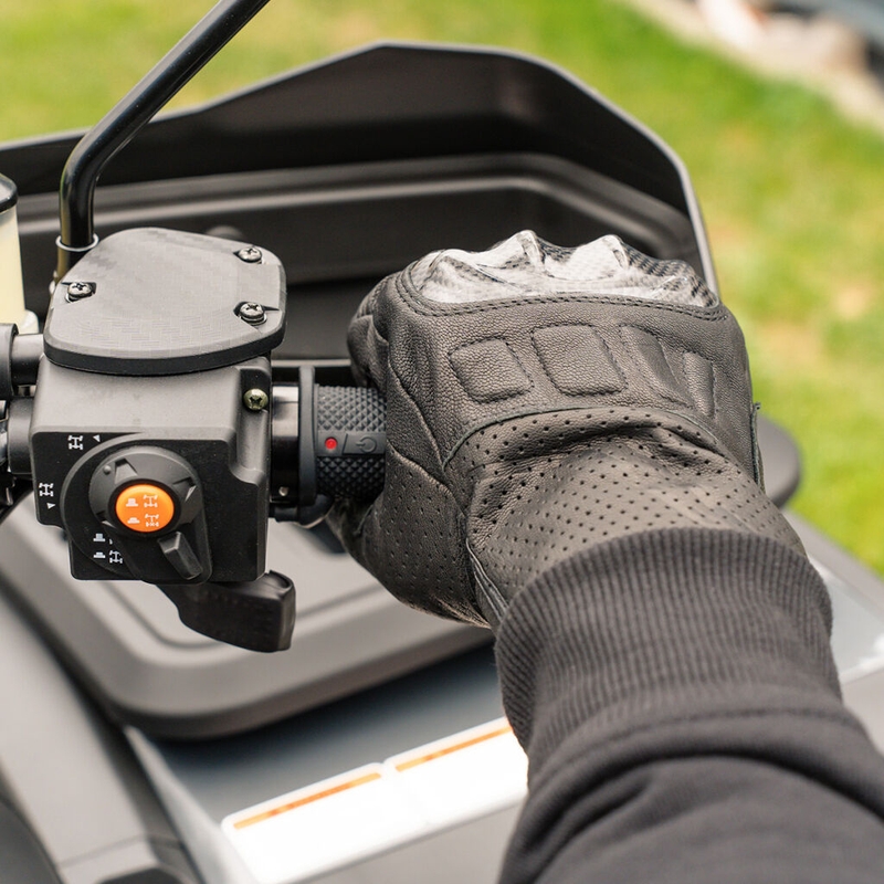 Mânere ATV încălzite SHARK Lock-On cu comenzi integrate + încălzitor pentru degetul mare