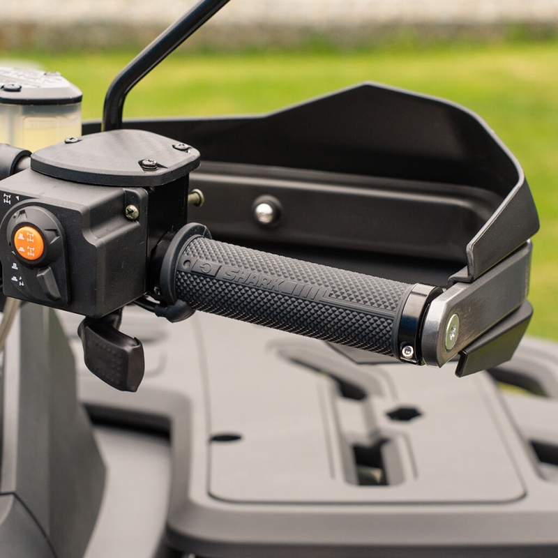 Mânere ATV încălzite SHARK Lock-On cu comenzi integrate + încălzitor pentru degetul mare