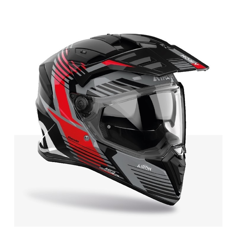Casca moto Enduro Airoh Bandit Spicy rosu
