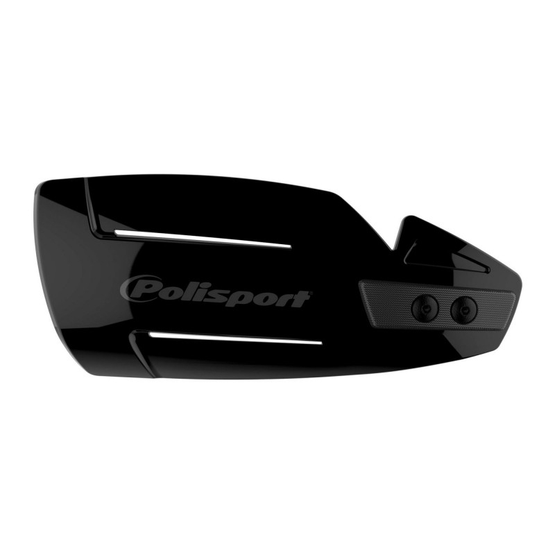Handguard POLISPORT HAMMER with universal plastic mounting kit Negru