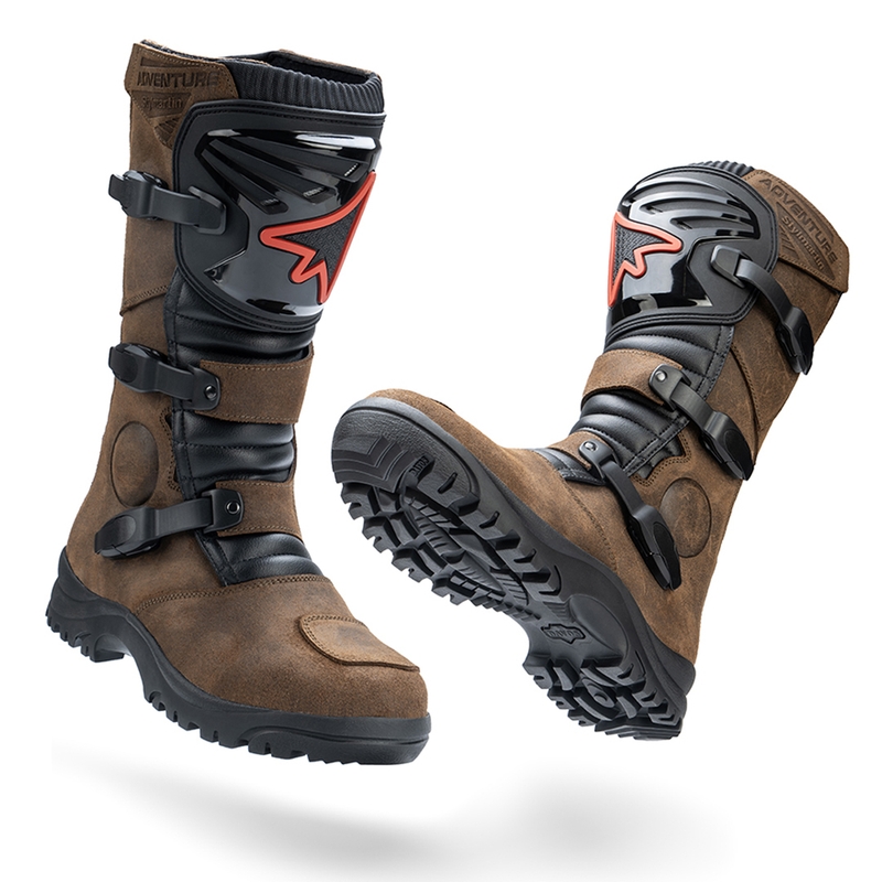Cizme moto Stylmartin Overlander WP maro