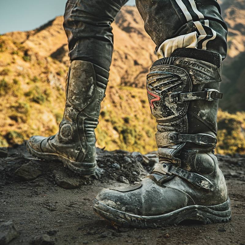 Cizme moto Stylmartin Overlander WP maro