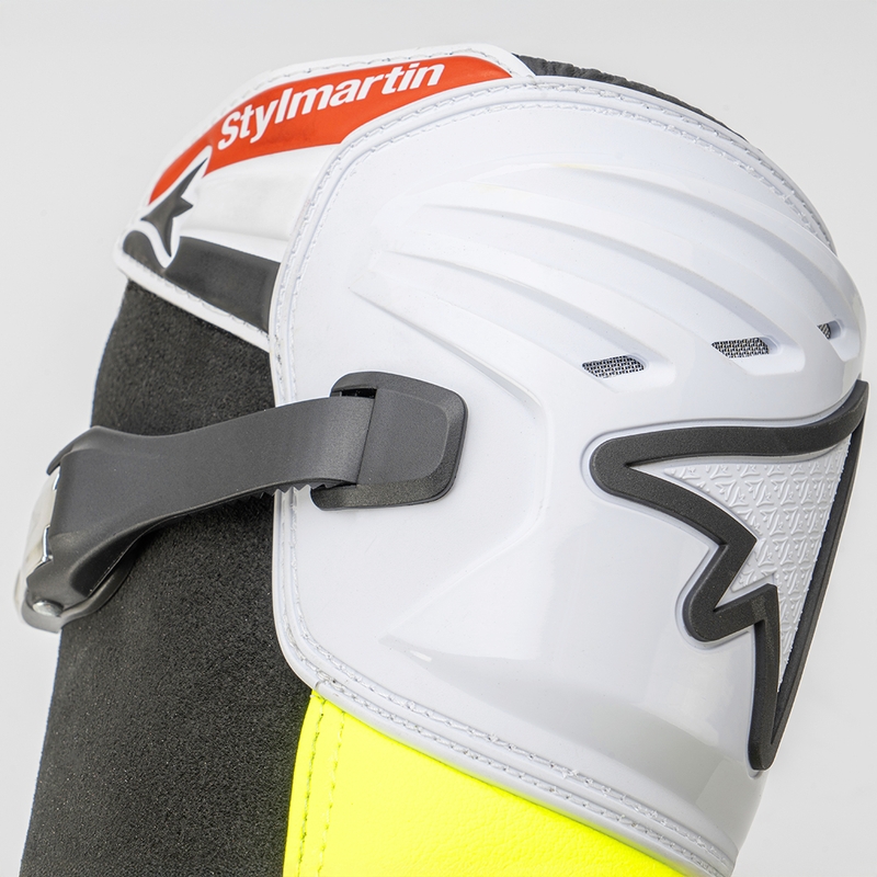 Cizme moto Stylmartin Impact Pro.2 alb-negru-galben fluo