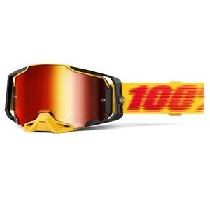 Ochelari de motocross 100% ARMEGA Tetsu cu plexiglas roșu