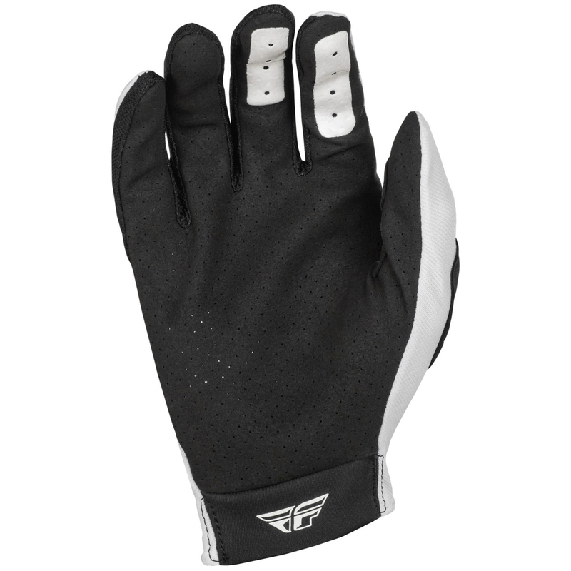 Mănuși de motocross FLY Racing Lite alb-negru