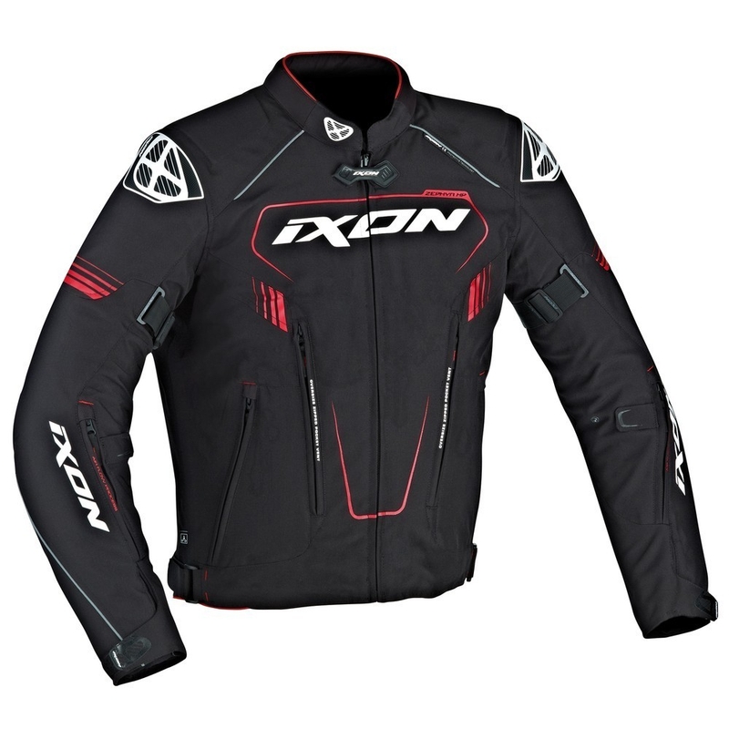 Geacă de motocicletă IXON Zephyr HP negru-roșu