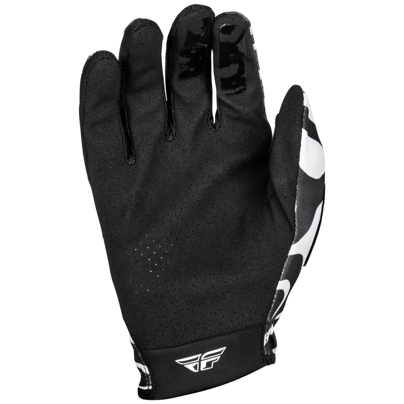 Mănuși de motocross FLY Racing Lite 2025 alb-negru