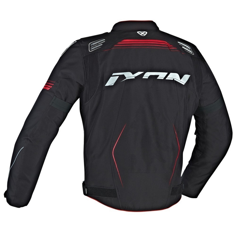 Geacă de motocicletă IXON Zephyr HP negru-roșu