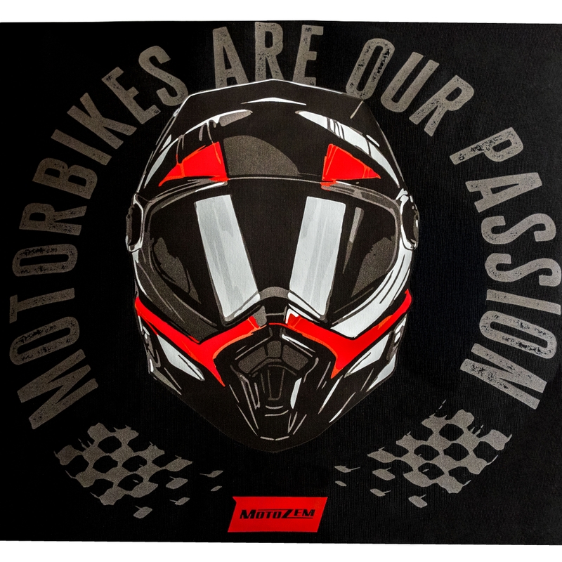 Tricou MotoZem Motocicletele sunt pasiunea noastră, negru
