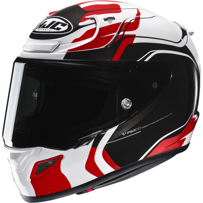 Casca moto integrala HJC RPHA 12 Lawin alb-rosu-negru lichidare