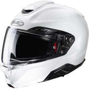 Casca de motocicleta HJC RPHA 91 solida, rabatabila, alb perlat