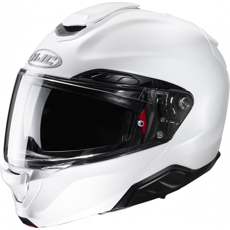 Cască de motocicletă HJC RPHA 91 Solid, flip-up, alb perlat