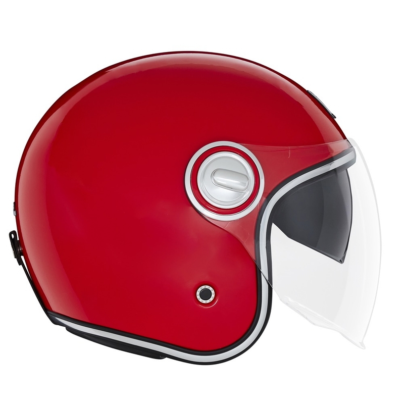 Casca de motociclete deschisa NOX PREMIUM Heritage rosie
