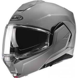 Cască de motocicletă HJC i100 Solid, cu rabat, gri deschis