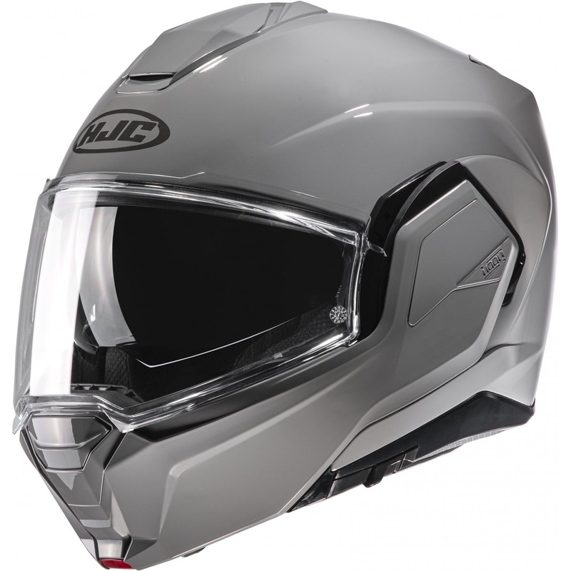 Cască de motocicletă HJC i100 Solid, cu rabat, gri deschis