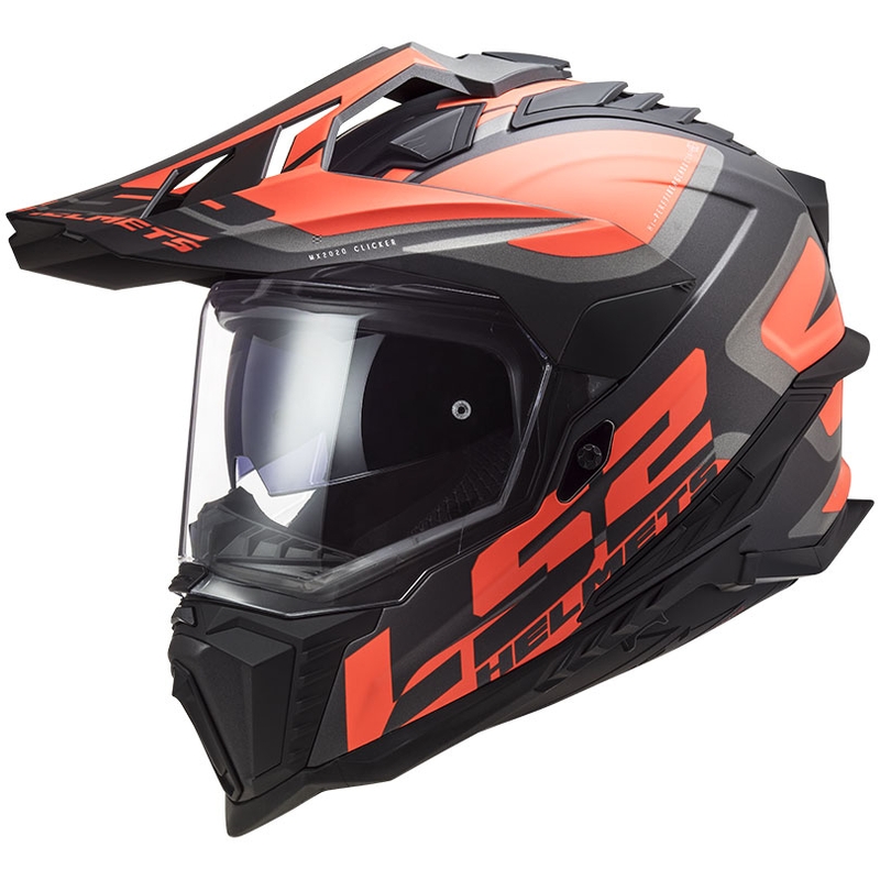 Casca Enduro LS2 MX701 Explorer Alter negru-portocaliu fluo-gri mat