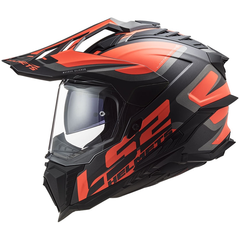 Casca Enduro LS2 MX701 Explorer Alter negru-portocaliu fluo-gri mat
