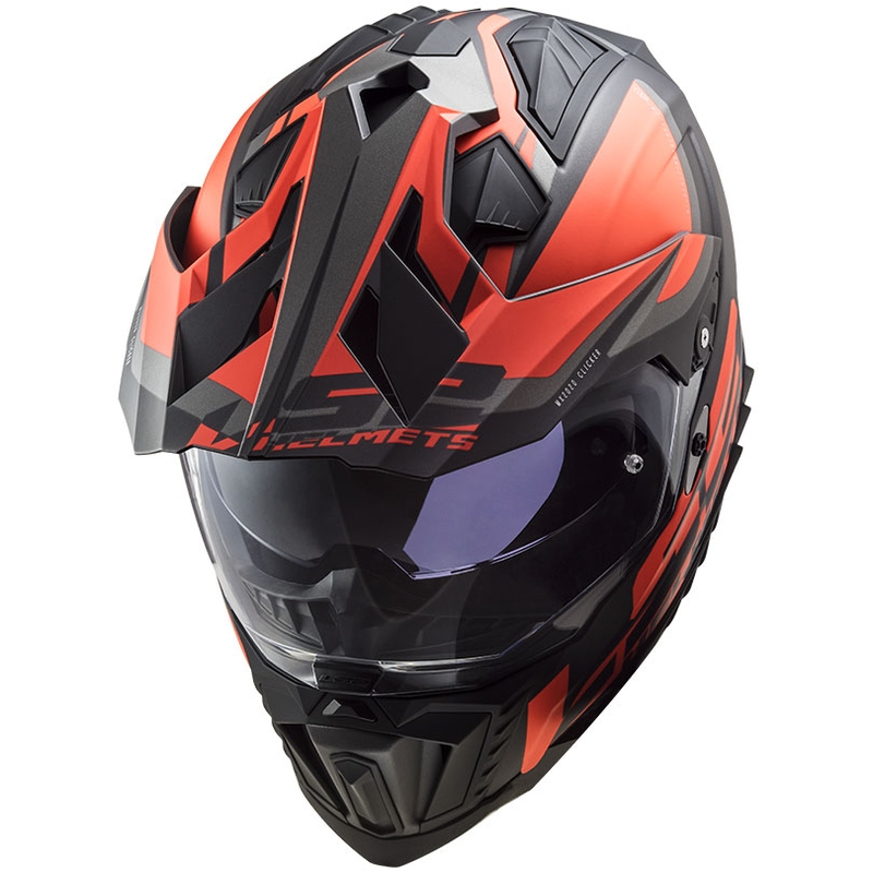 Casca Enduro LS2 MX701 Explorer Alter negru-portocaliu fluo-gri mat