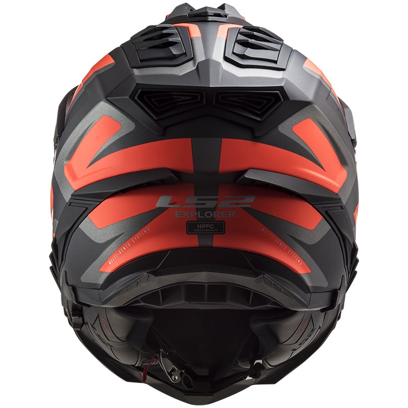 Casca Enduro LS2 MX701 Explorer Alter negru-portocaliu fluo-gri mat