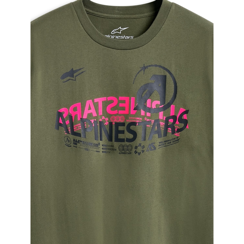 Tricou Alpinestars Semicircle CSF verde