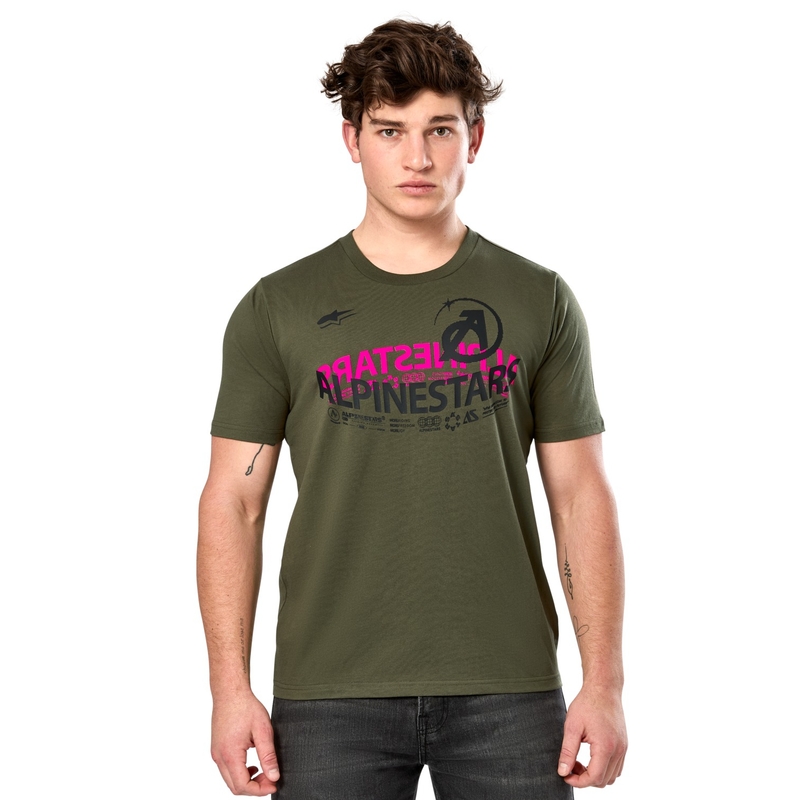 Tricou Alpinestars Semicircle CSF verde