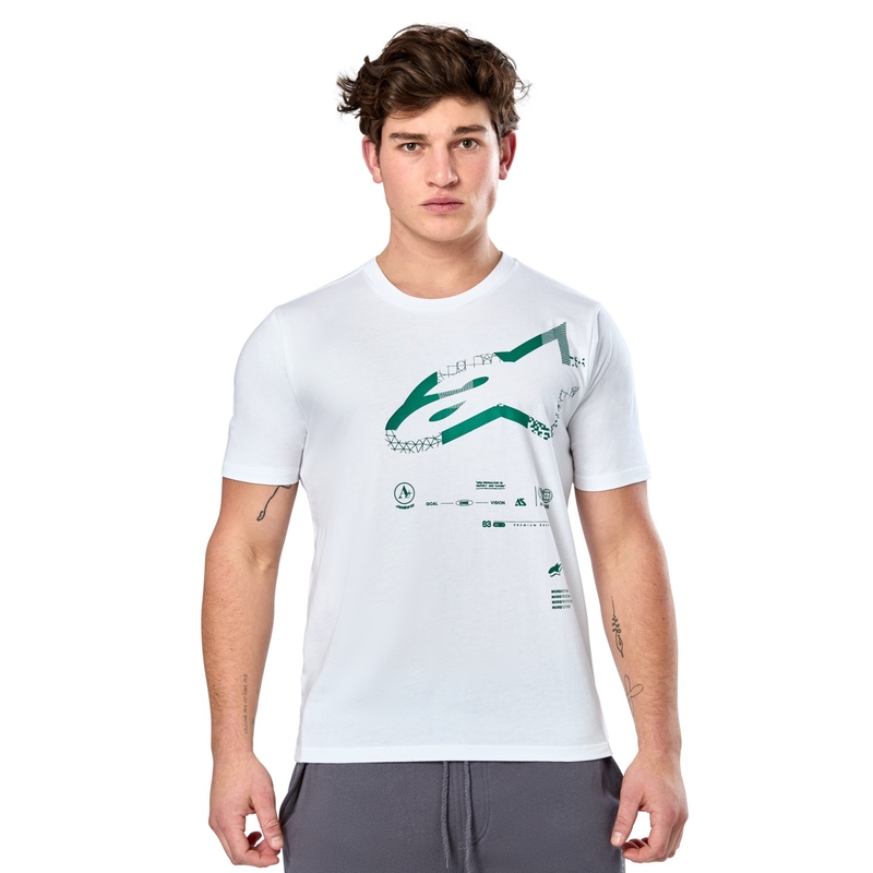 Tricou Alpinestars Geografica CSF alb
