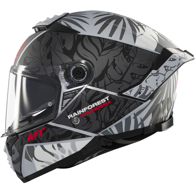 Casca moto integrala MT Thunder 4 SV Rainforest mat negru-alb