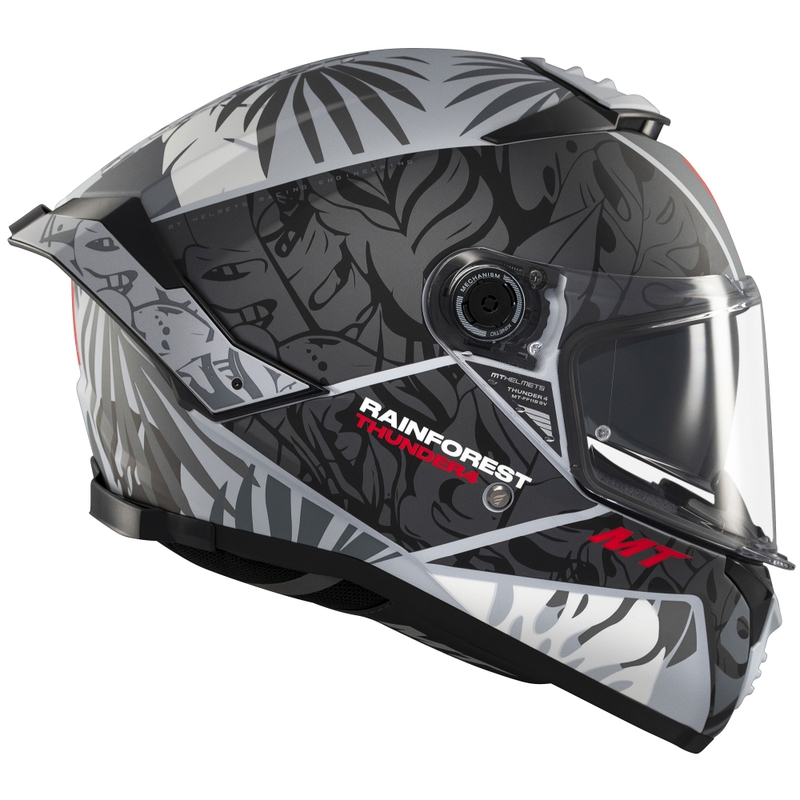 Casca moto integrala MT Thunder 4 SV Rainforest mat negru-alb