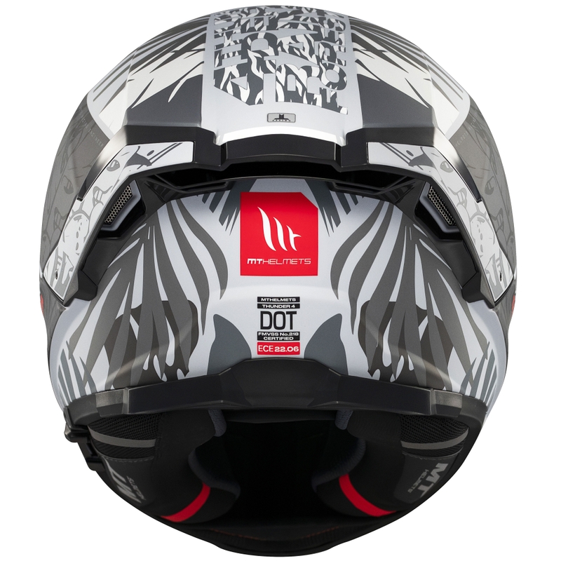 Casca moto integrala MT Thunder 4 SV Rainforest mat negru-alb